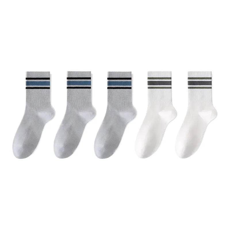 Lan Miao Mid Calf Socks Men's 5 Pack-11