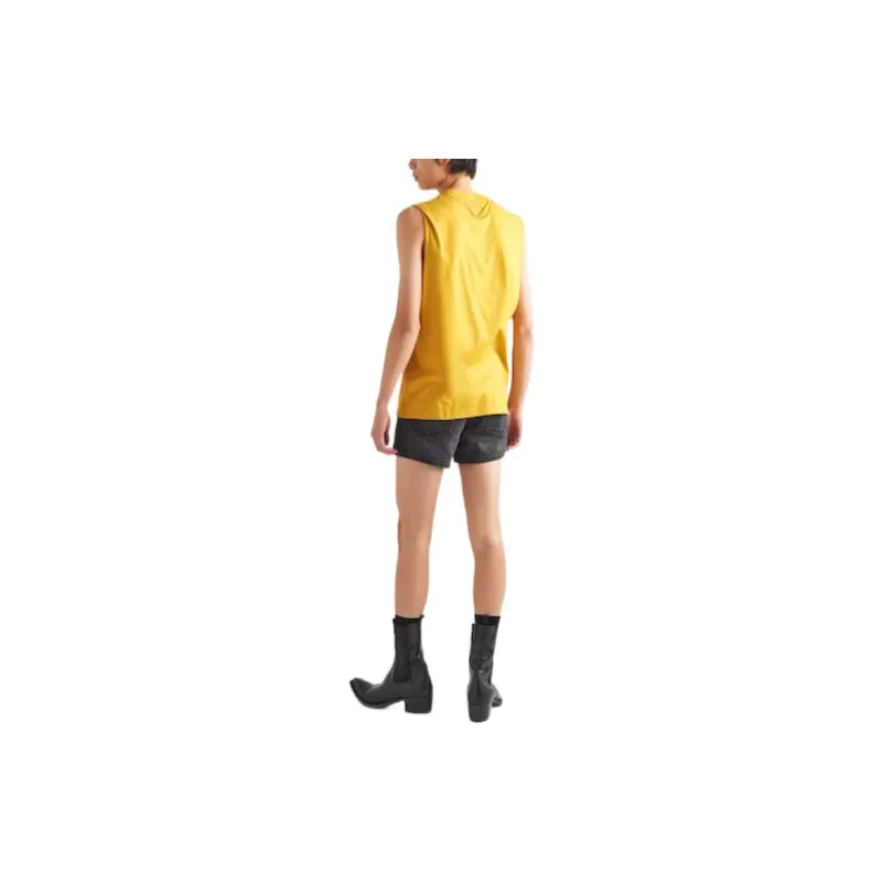 PRADA Tank Tops Men Sunlight Yellow-3