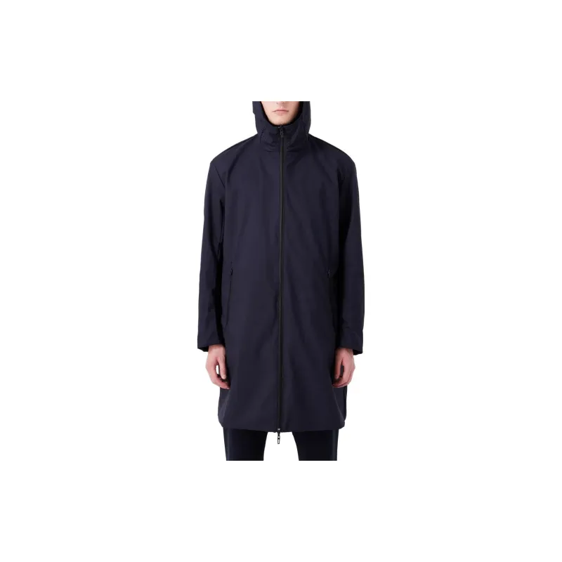 EMPORIO ARMANI Trench Coats Men Navy-3