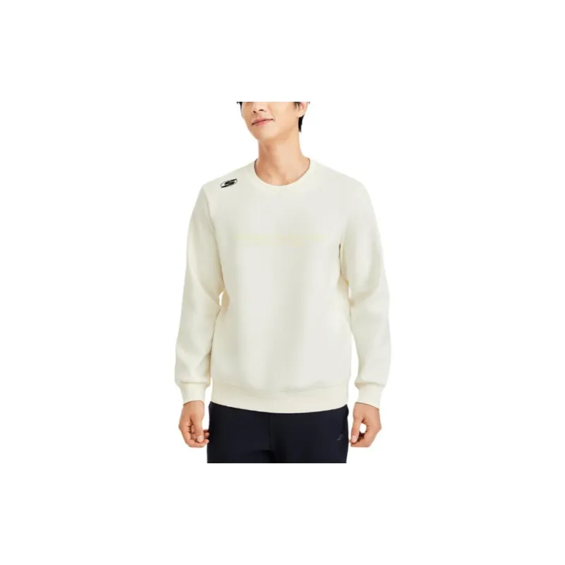 Skechers GOKNIT Basic Sports Collection Sweatshirt Men's Cream Beige White-3