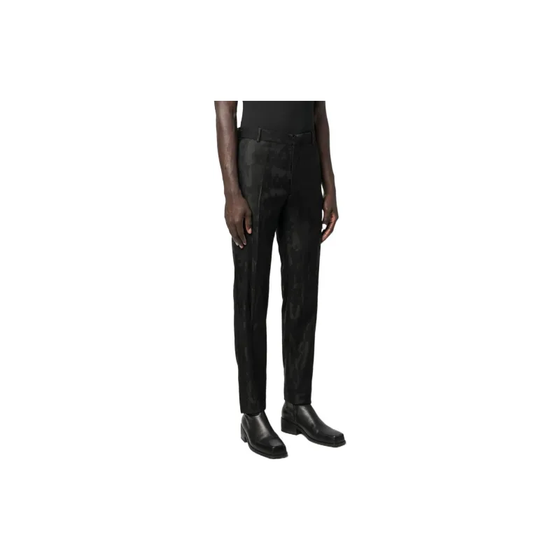 Alexander McQueen Graffiti Jacquard logo Tailored Trousers-2