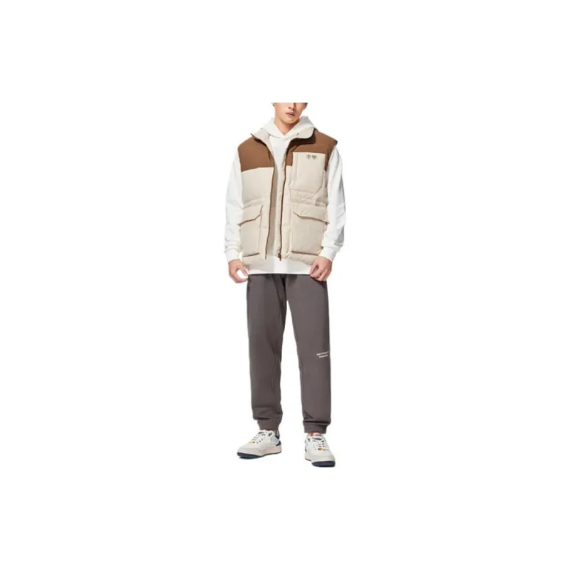 LiNing Sports Life Collection Vest Men's Ecru-2