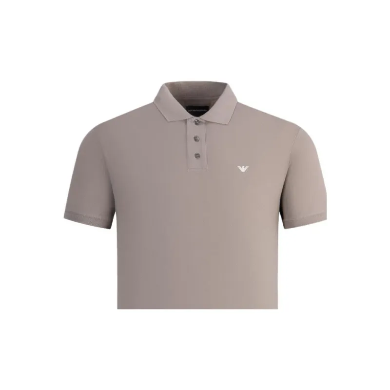 EMPORIO ARMANI SS24 Polo Shirt Men's Light Coffee-9