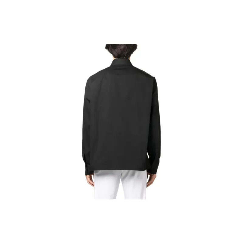 BALMAIN Logo patch Cotton Shirt-2