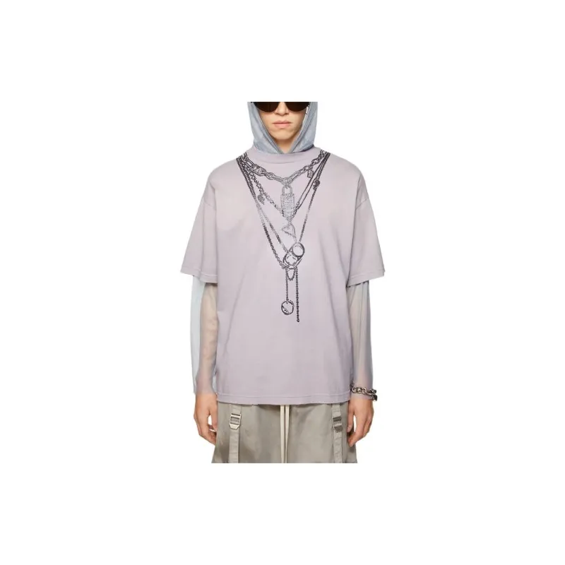 Acne Studios Layered Distressed Hooded T Shirt-1
