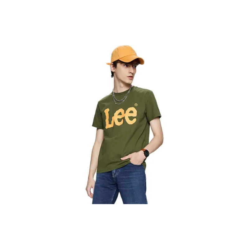 Lee T Shirts Men Olive Green-3