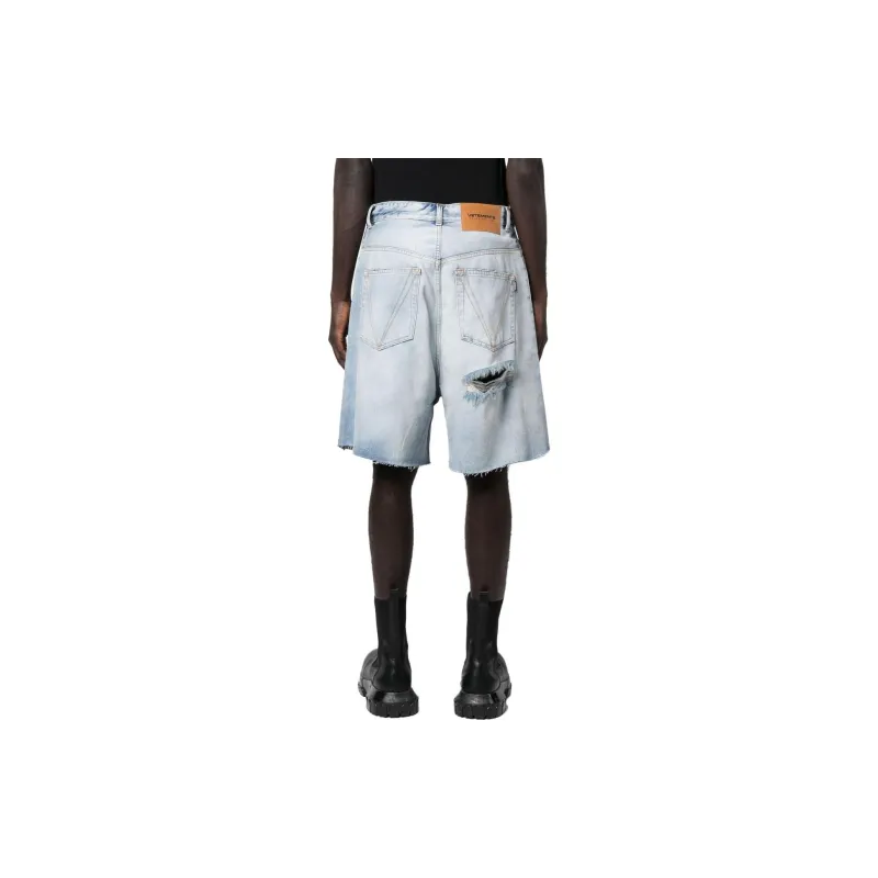 Vetements Ripped detailed Denim Shorts-1