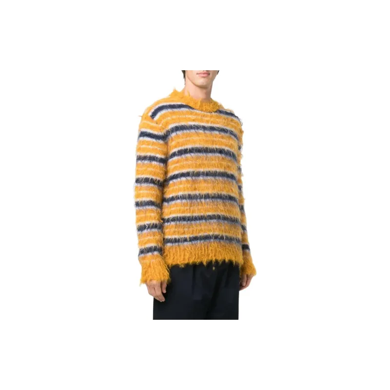 MARNI Groovy Striped Mohair Sweatshirt-3