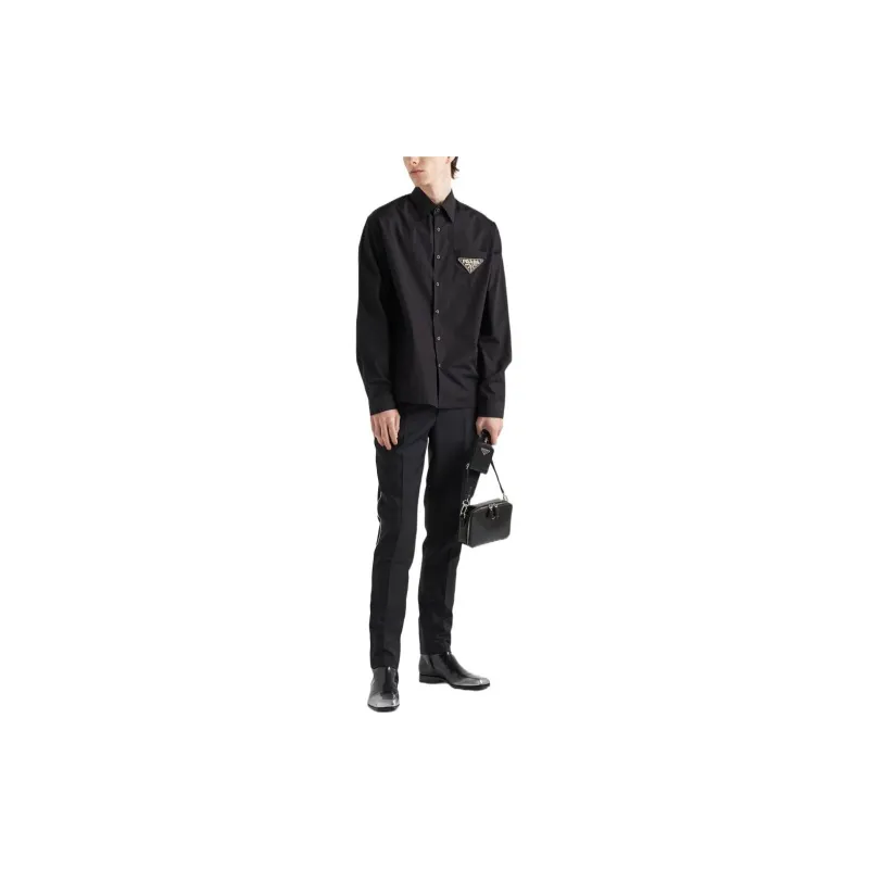 PRADA Shirts Men Black-1