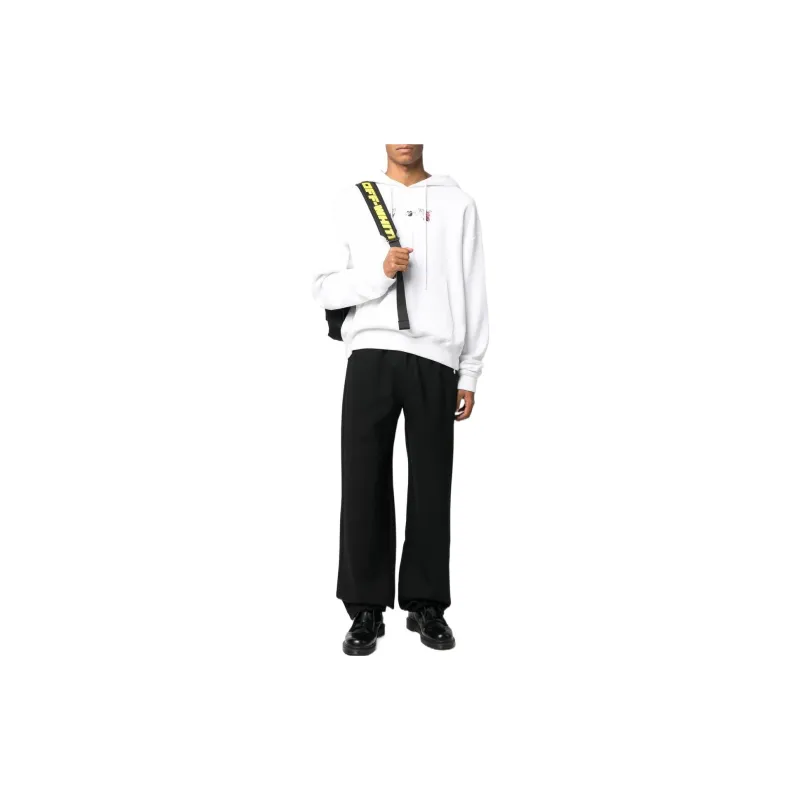 OFF WHITE Embroidered Logo Straight leg Sweatpants-1