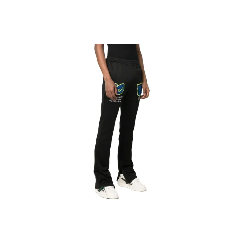 OFF-WHITE Knitted Sweatpants Men Black-3