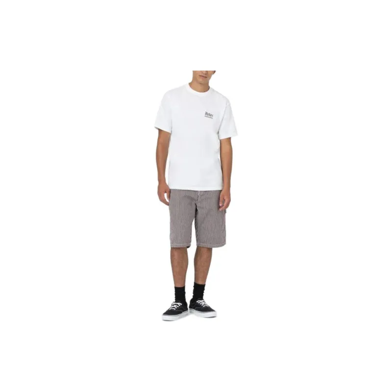Dickies Hickory Stripe Relaxed Fit Carpenter Shorts 11' Casual Shorts Men's Brown-4