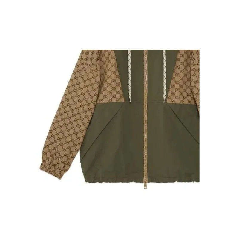 GUCCI Gg Canvas Hooded Jacket-7
