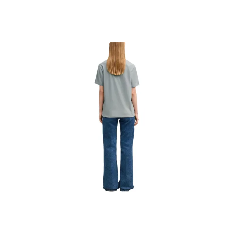 AMIPARIS Logo debossed Organic cotton T shirt-2