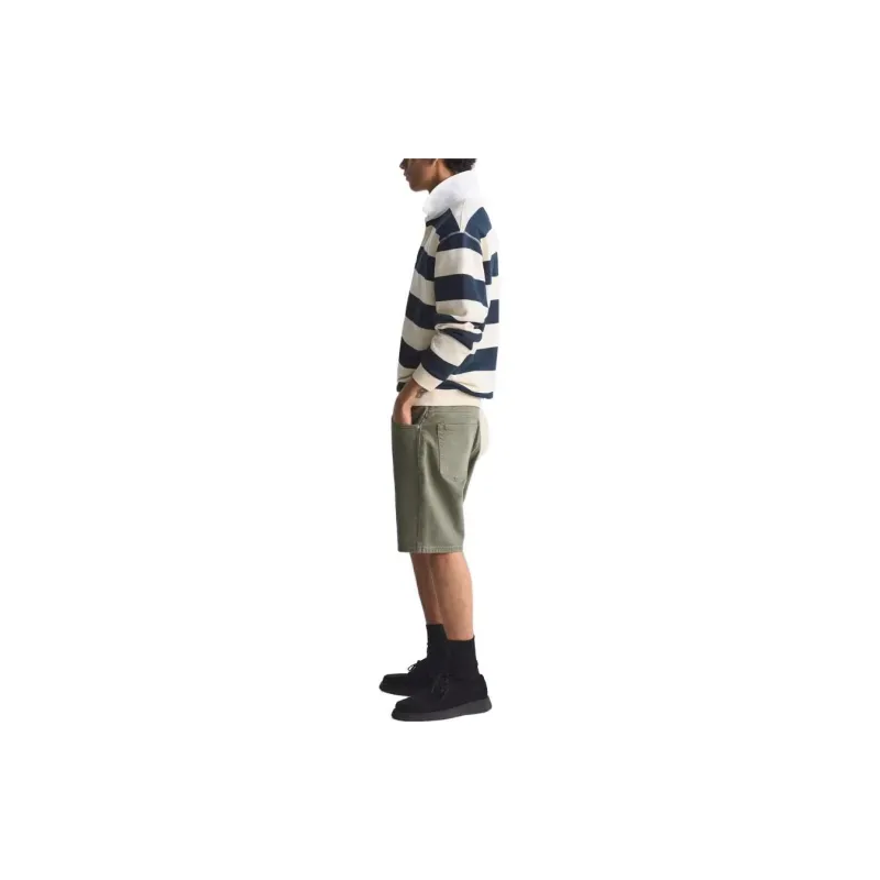 ZARA Denim Shorts Men's Dark Khaki-4