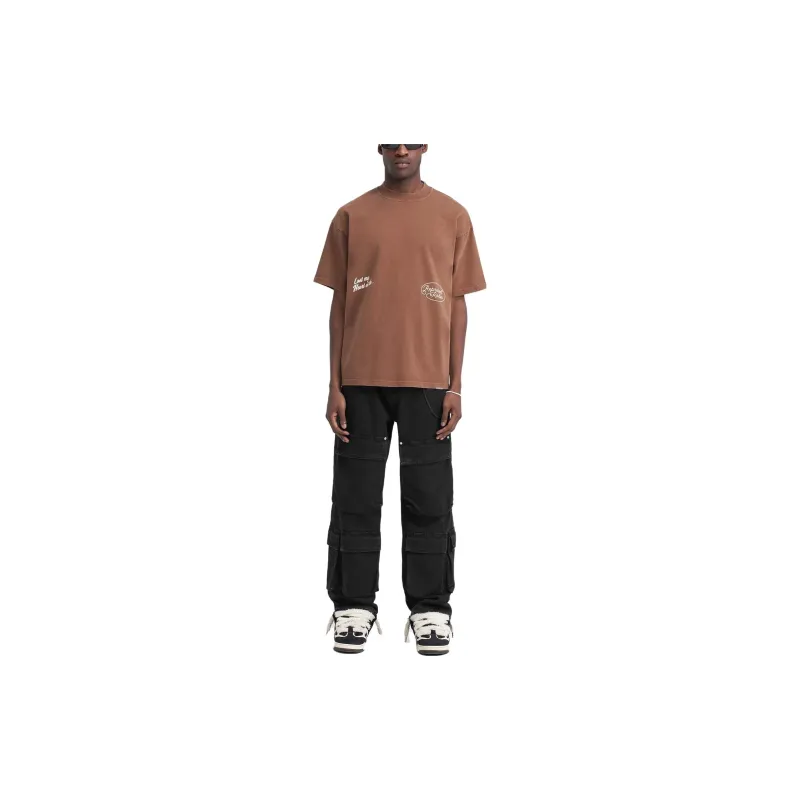 REPRESENT Chain Stitch Rodeo T-Shirt T-Shirt Men's Vintage Brown-2