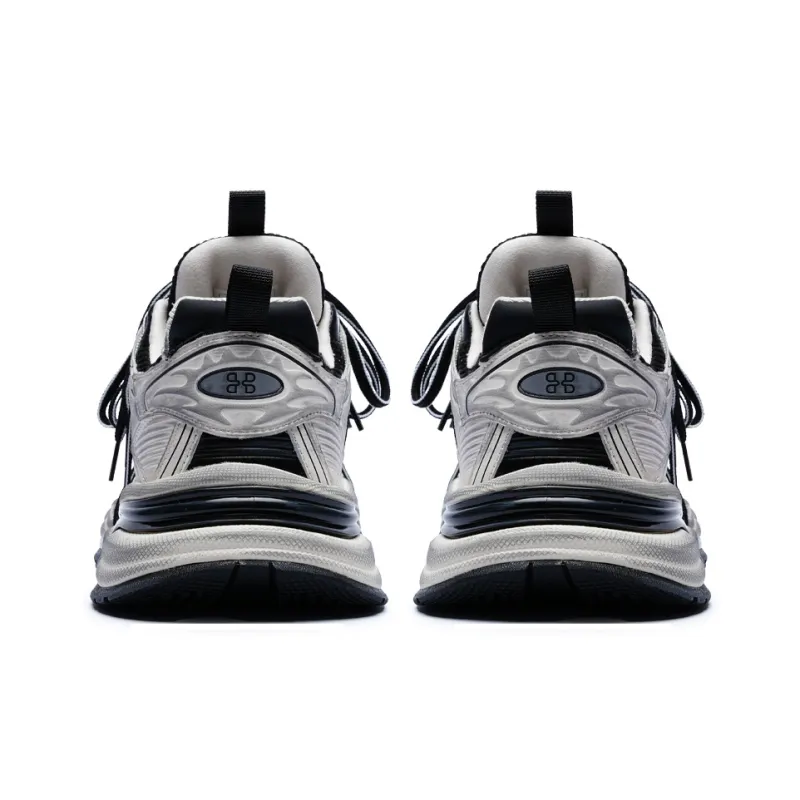 BASLS Abrasion Resistant Breathable Height Increasing Low Top Chunky Sneakers Unisex-10
