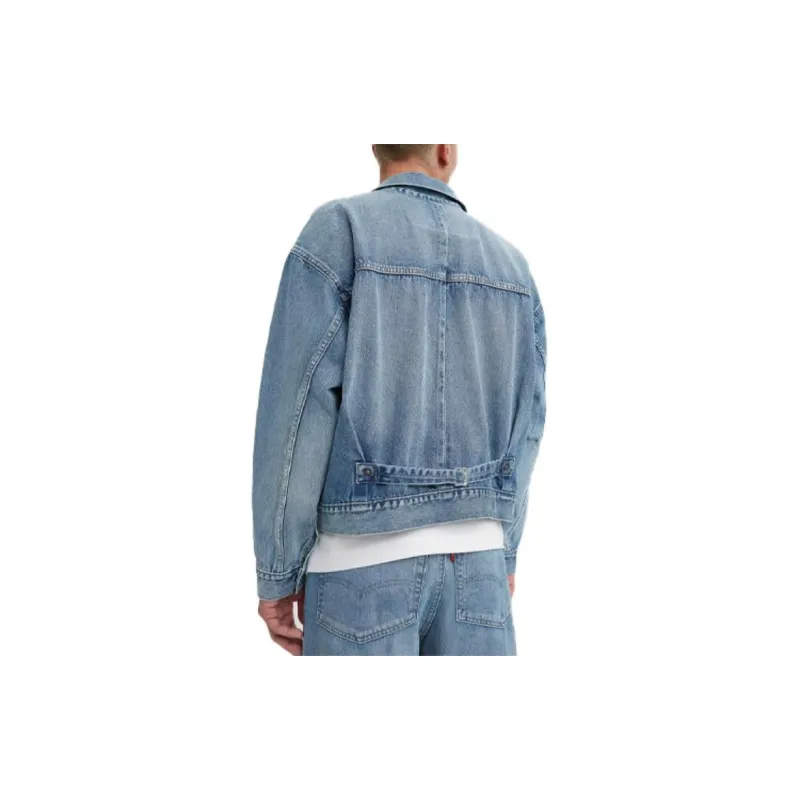 Beams X Levis Denim Jackets Men Blue-5