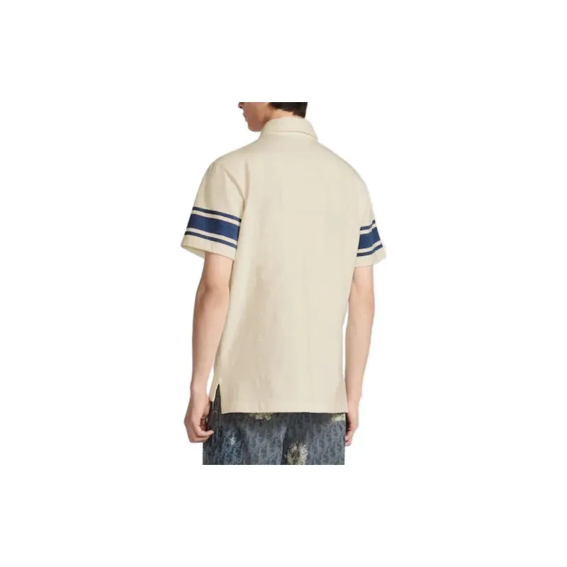 DIOR X Denim Tears Relaxed Fit Polo Shirt-3