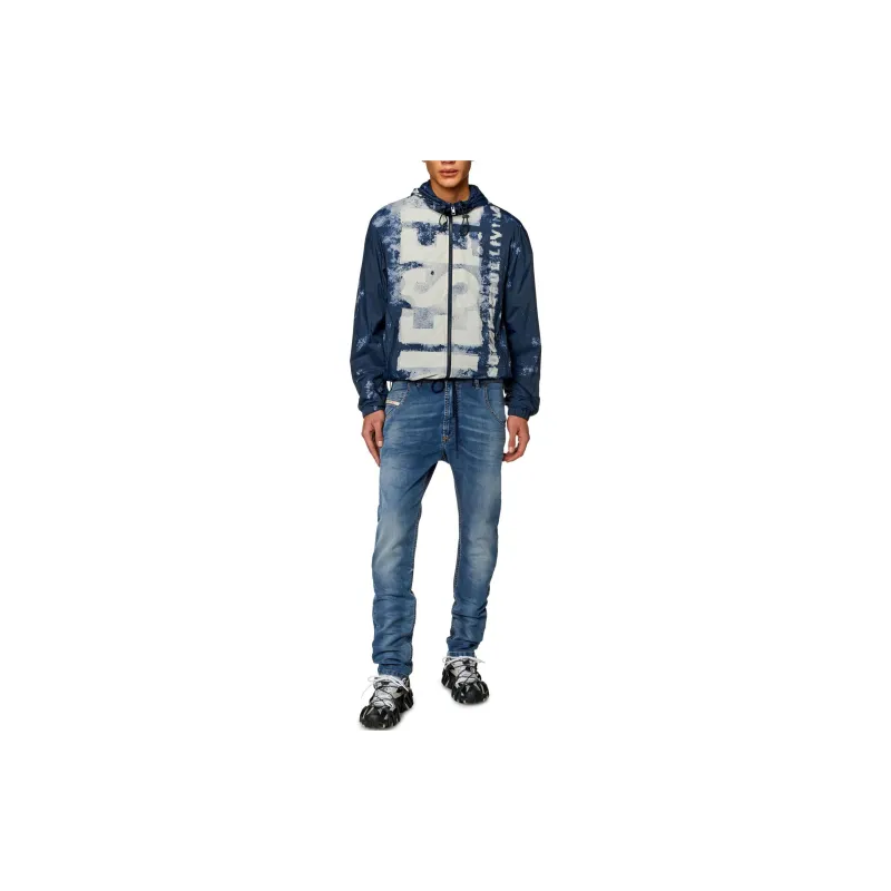 DIESEL Krooley-E-Ne Straight-Leg Drawstring Jeans-2