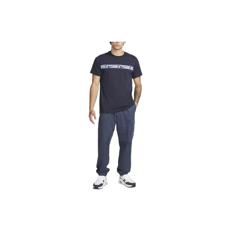 Nike T Shirts Men Dark Blue-2