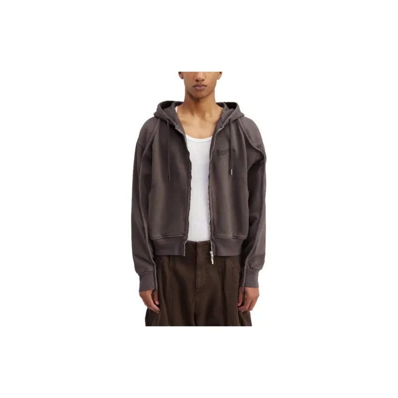Jacquemus Le Sweater Camargue Zippé Jackets Coats Unisex Brown-1