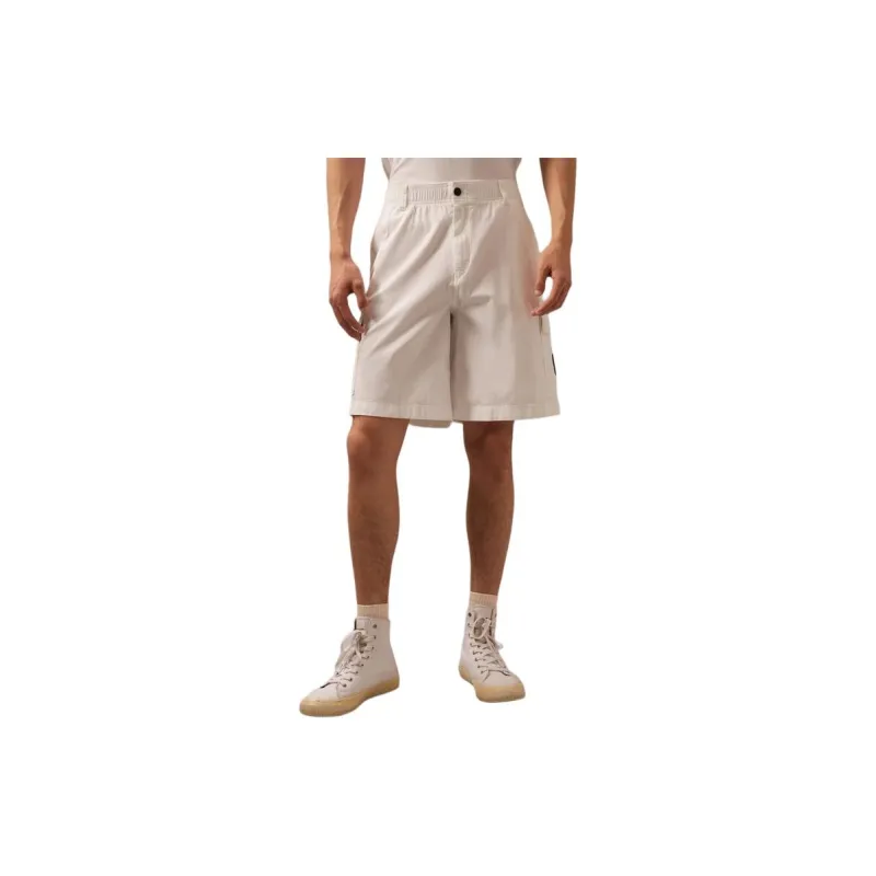 CALVIN KLEIN Casual Shorts Men Moon White-1