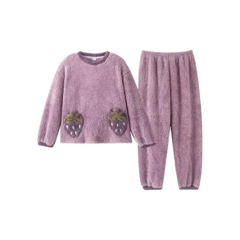 Huggy Kissy Pajama Set Women's Purple