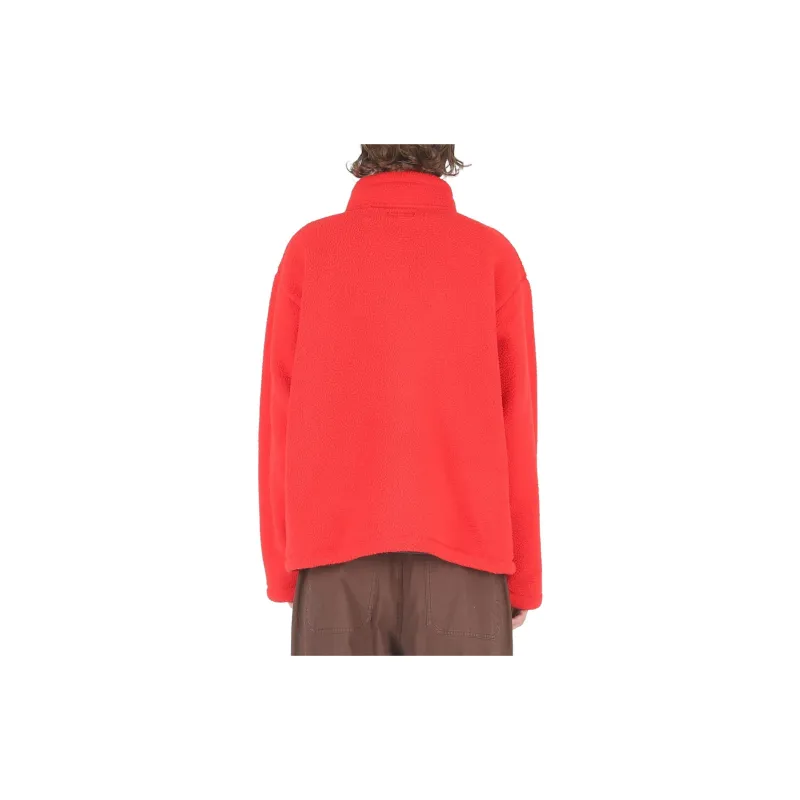 Stussy Half Zip Mock Polar Fleece Hoodie-13
