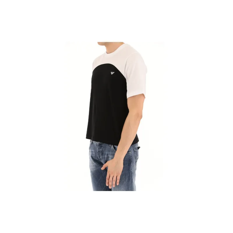 EMPORIO ARMANI T Shirts Men Black/White-6