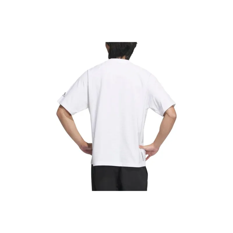 Adidas T Shirts Men White-2