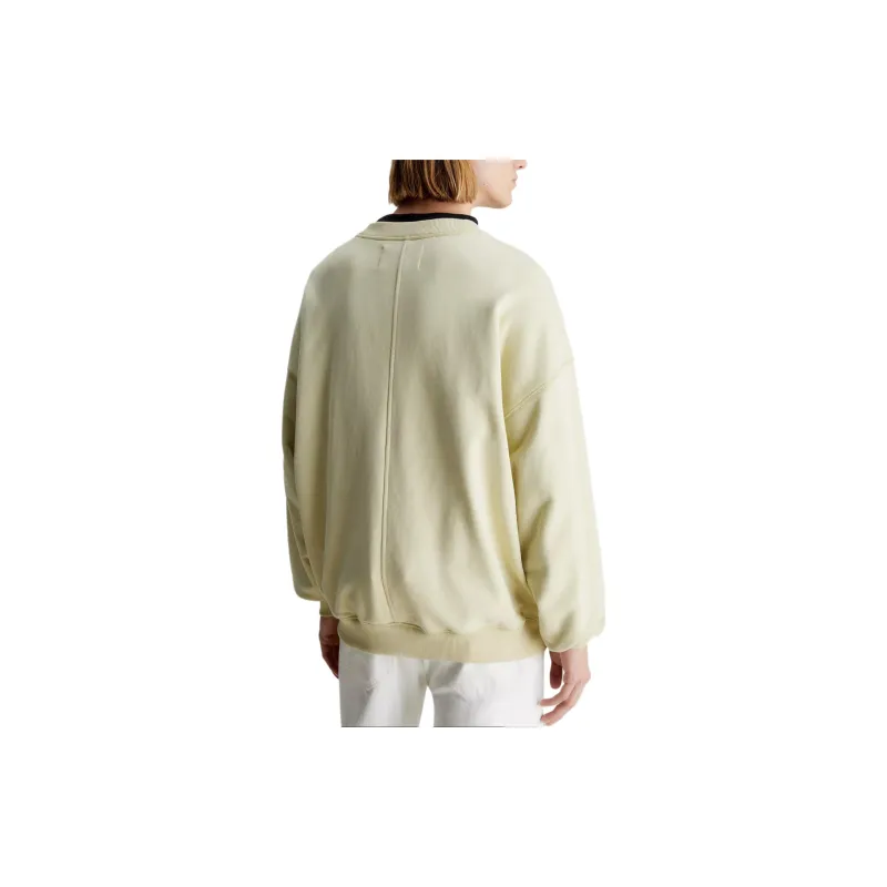 CALVIN KLEIN Sweatshirt Europe Version Men's Green-3