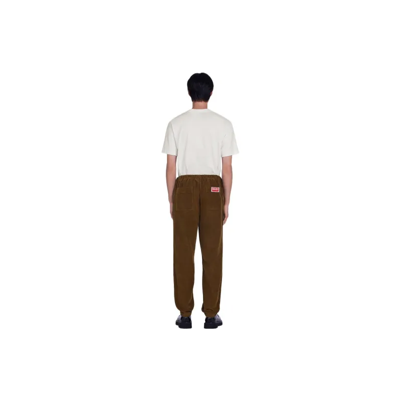 KENZO Casual Pants Men Brown-3