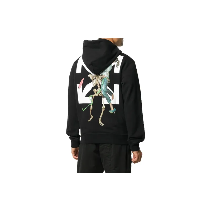 OFF WHITE Slim Fit Pascal Skeleton Hoodie-2