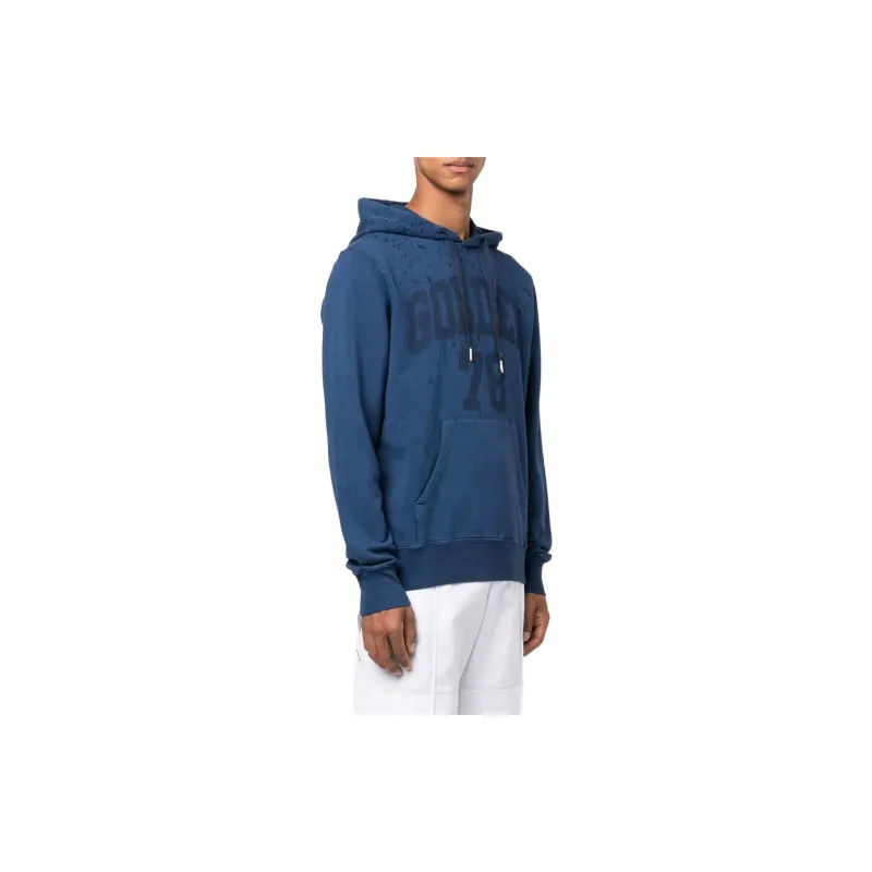 Golden Goose Sweatshirts Men Blue-3