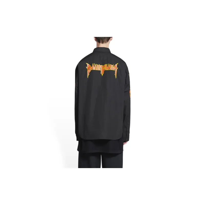 Balenciaga Metal Vintage Oversized Shirt-3