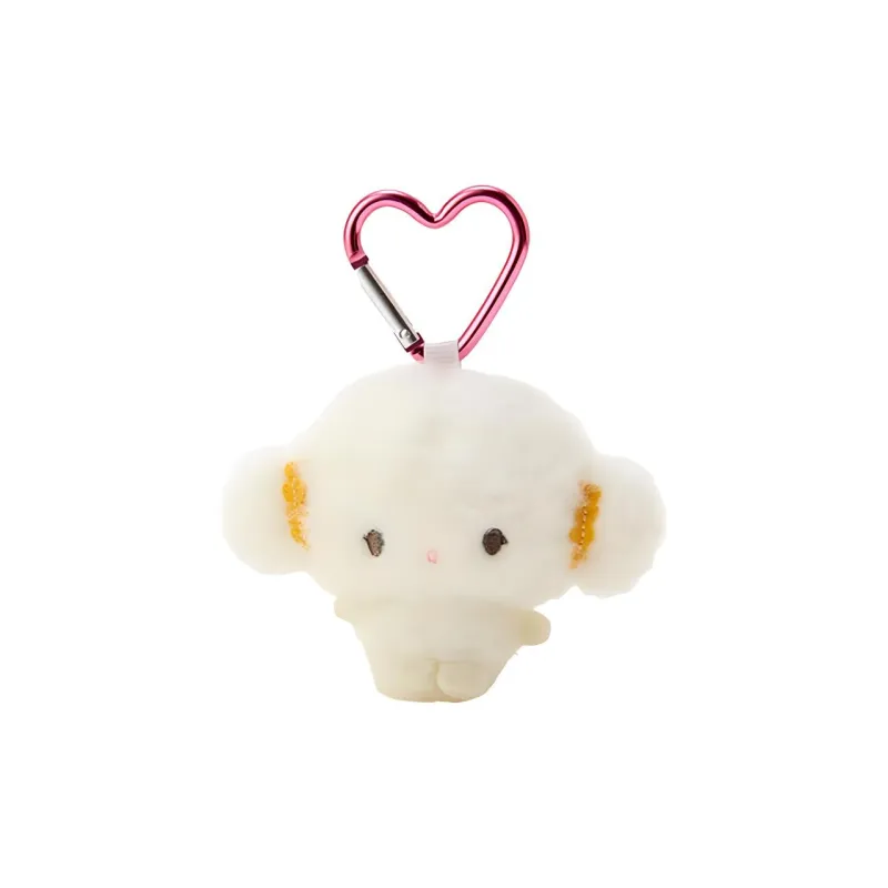 Sanrio Figure Print Large Collection, Wheat Pink Dolls Plush Pendant 7cm Height-0