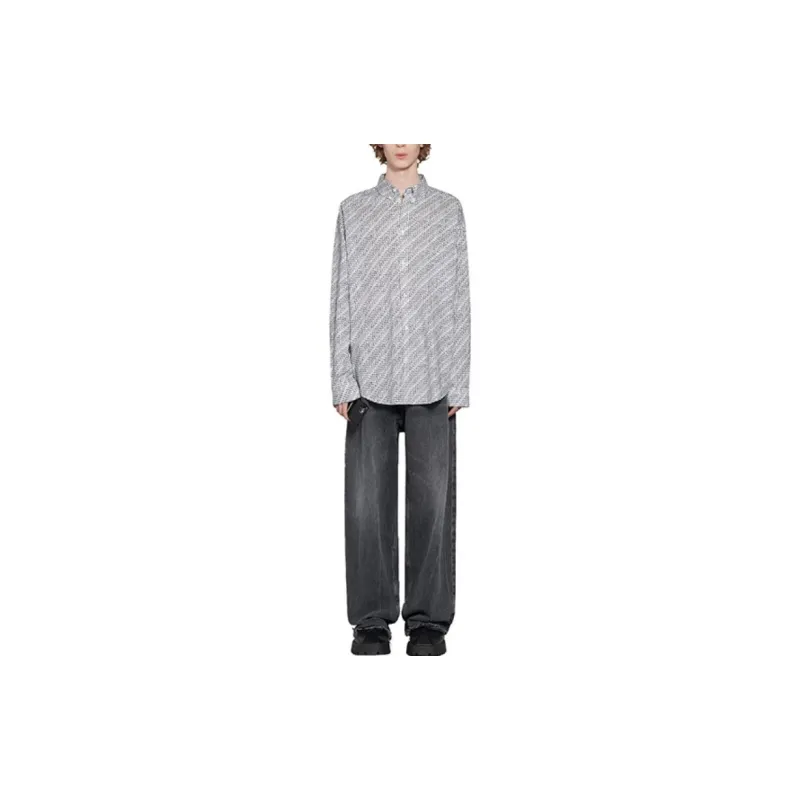 Balenciaga Shirt Loose Fit Style Men's Button-Down Long-Sleeved Shirt Loose Fit Men's-2
