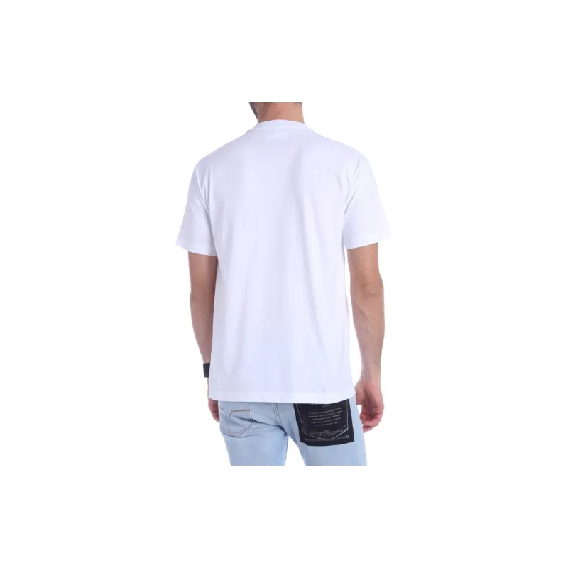 VERSACE JEANS COUTURE T Shirts Men White Pink-3