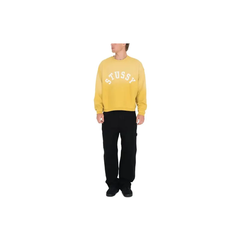 Stussy Sun Faded Oversized Crew-13