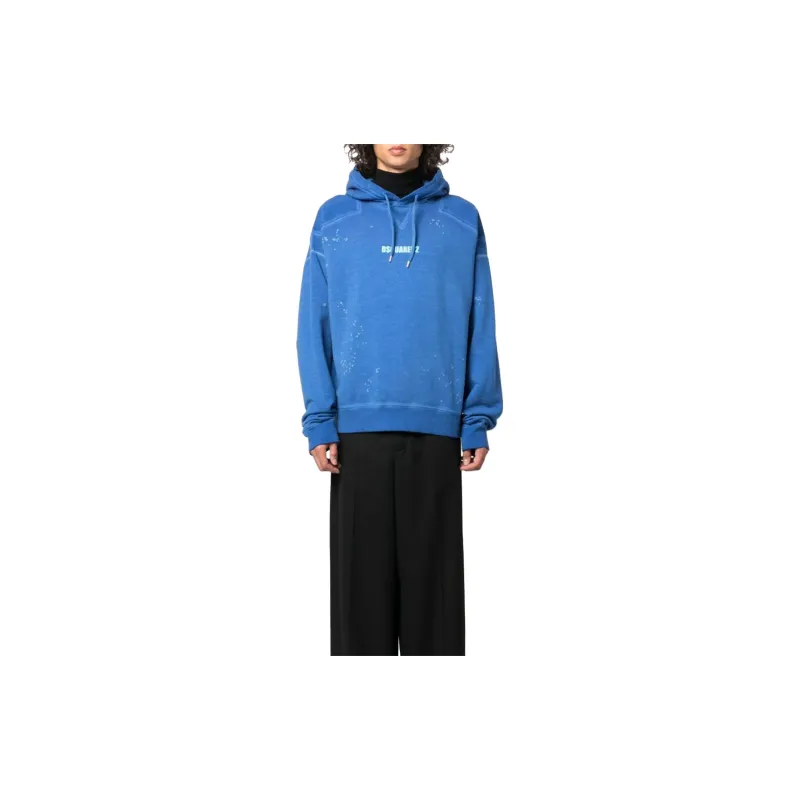 Dsquared2 Logo Printed Long Sleeved Hoodie-1