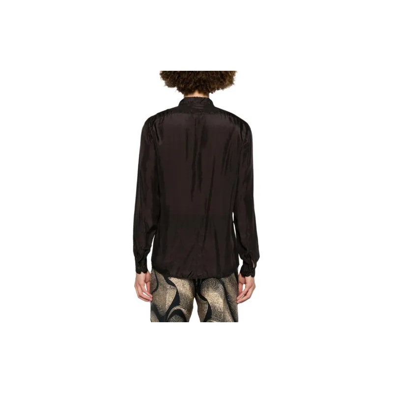 DRIES VAN NOTEN Overdyed Silk Shirt-2