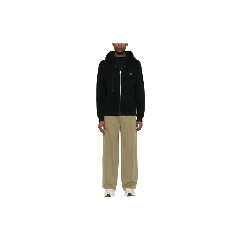 Maison Kitsune Bold Fox Head Patch Zipped Hoodie-1