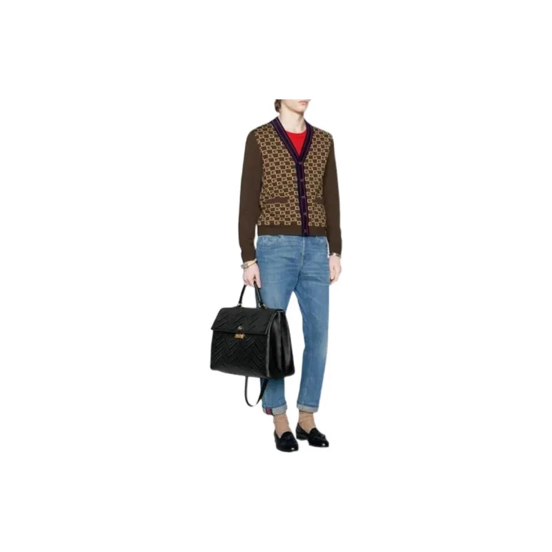 GUCCI SS22 Knitwear Men's Brown-1