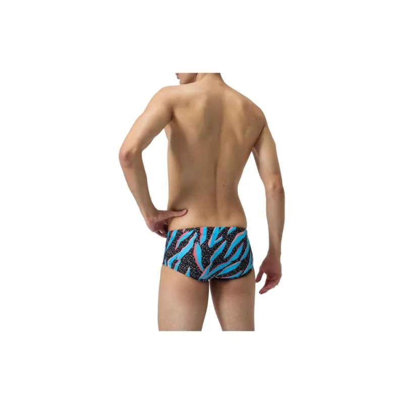 Speedo Club Training 13.5cm Allover Brief Swimming Shorts Men Black-3
