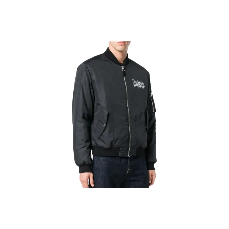 MOSCHINO Puffer Jackets Men Black-2
