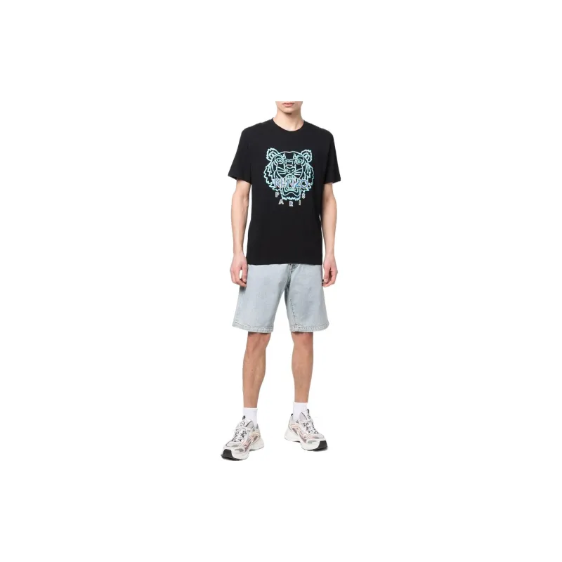 KENZO SS22 Actua Summer Tiger Classic T-Shirt Black-1