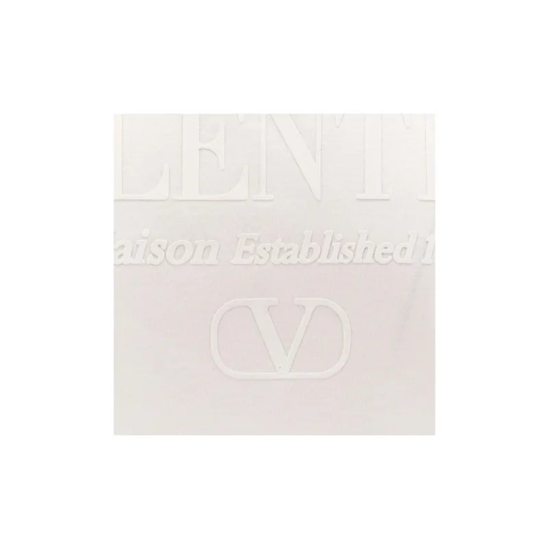 Valentino Garavani Logo Printed Crew Neck T Shirt-2