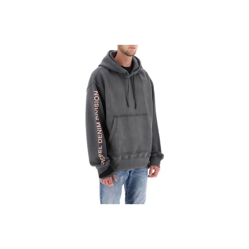 DIESEL Sweatshirts Men Gray-2