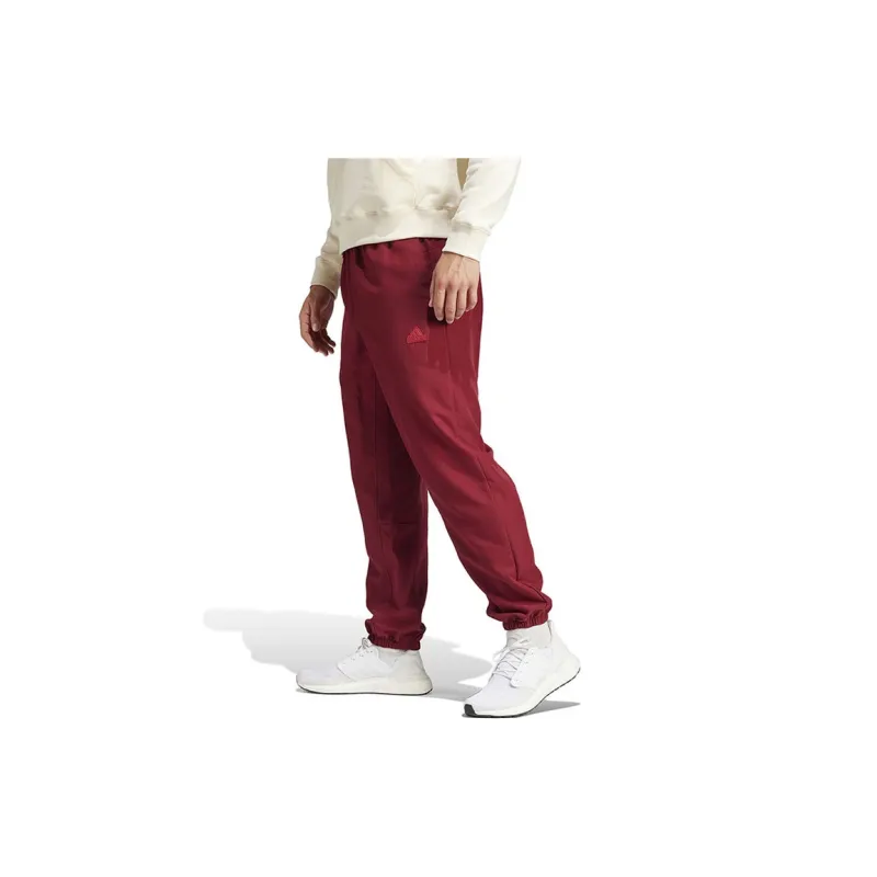 Adidas Sports Pants Men Dark Red-6